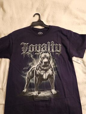 Loyalty Graphic Dog T-Shirt - Black Size Medium